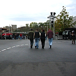 People walking and tarmac, Walt Disney Studios